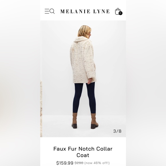 Melanie Lyle Faux Fur Jacket! Brand New. Never Worm! - Picture 1 of 6
